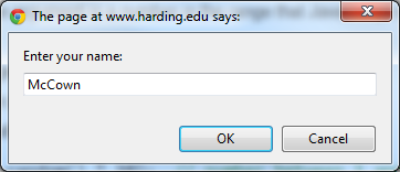 prompt dialog box