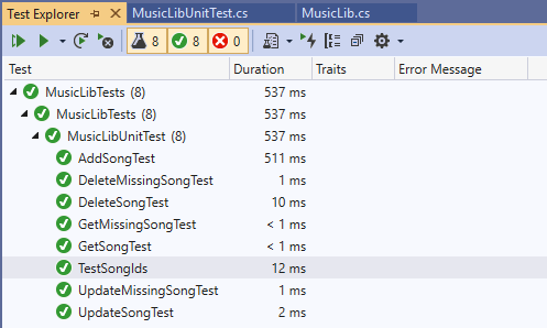 Test Explorer