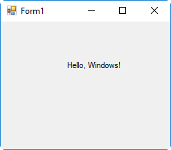 Hello Windows screenshot