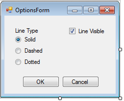 Options form screenshot