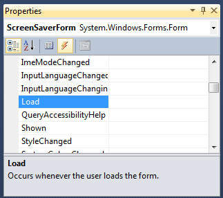 Visual Studio Properties window
