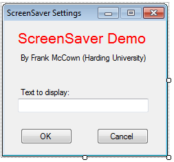 Settings dialog box