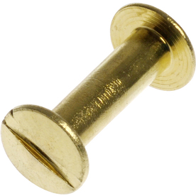 The Hillman Group 30-Count #8 x 0.625-in Truss-Head Brass-Plated Slotted-Drive Interior/Exterior Binding Post Screws